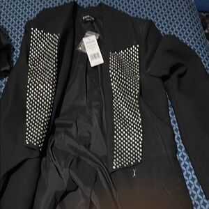 Bebe Black Studded Blazer